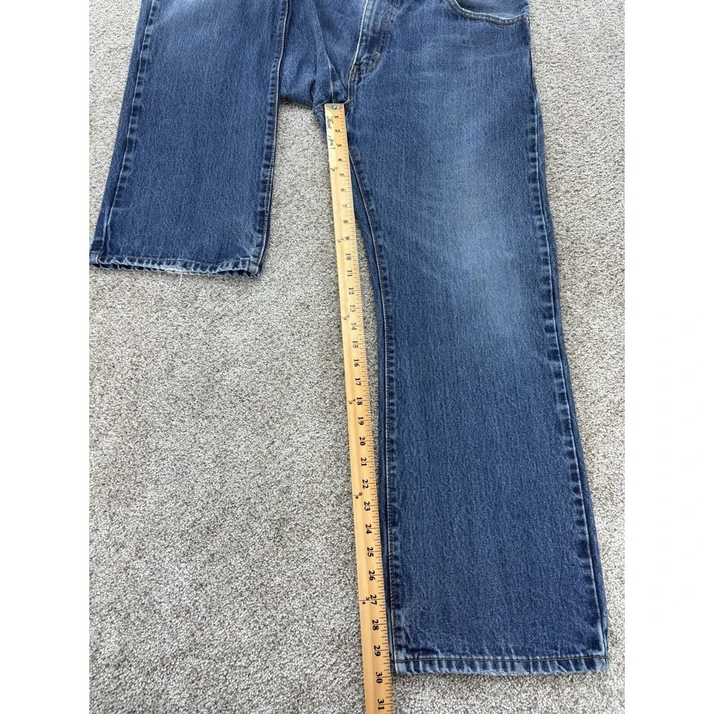 Levis 517 Jeans Mens 36x30 Blue Cotton Denim Workwear Wallet Fade Distressed '17